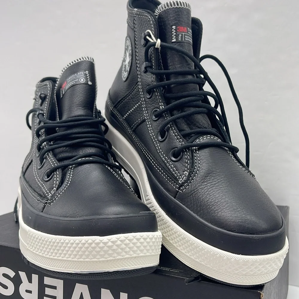 Converse WMNS Leather High-Tops A08555C CTAS EQUIP WP HI
BLACK/BLACK/VINTAGE WHT - Picture 5 of 16